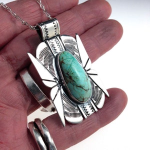Turquoise Silver Pendant