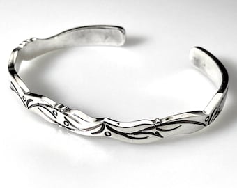 Silver cuff bracelet
