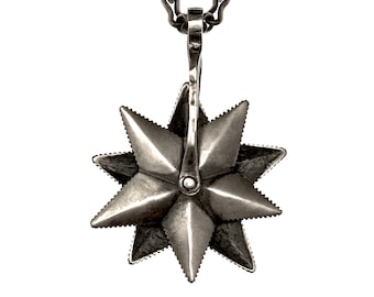 Spinning star necklace