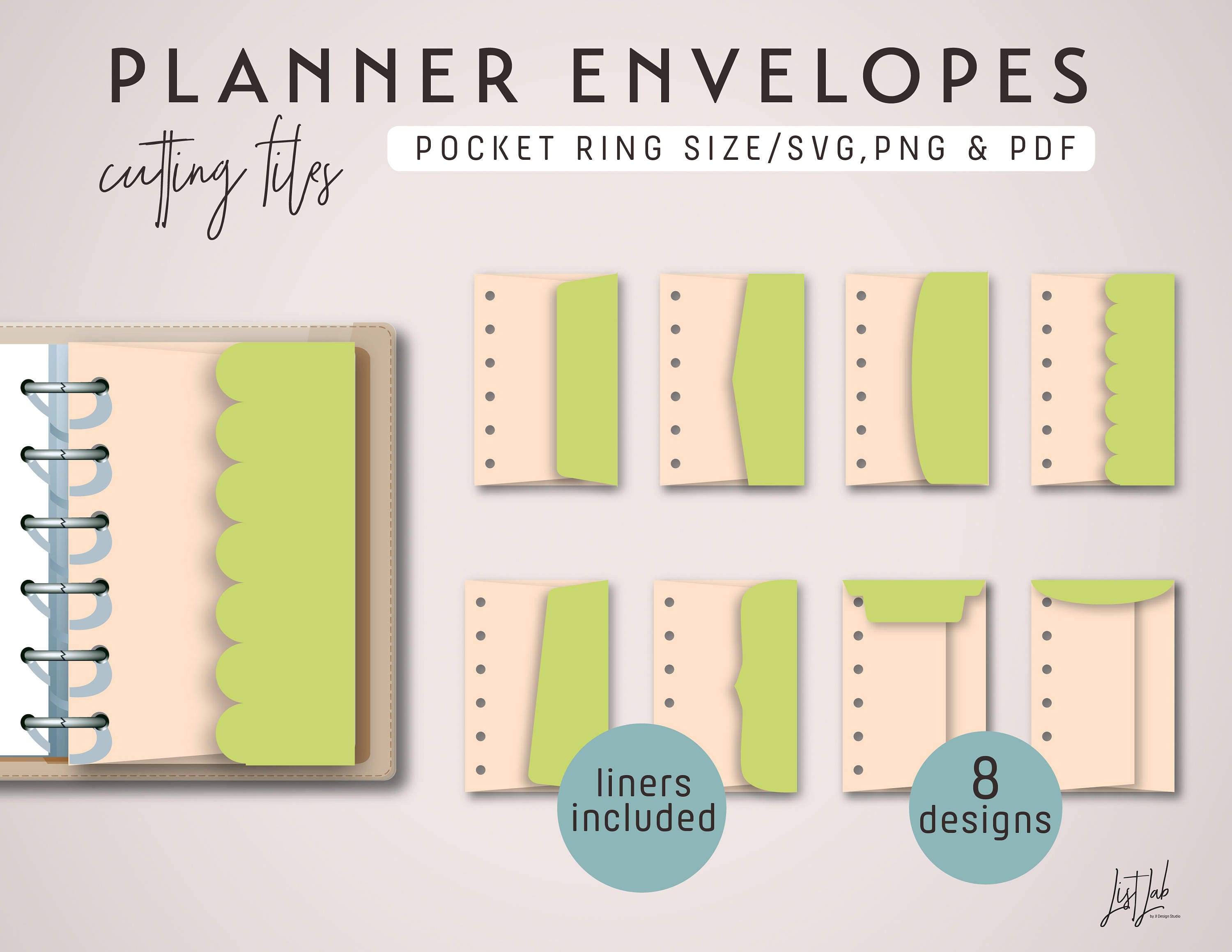 Pocket Ring CHECK REGISTER Printable Insert Set – ListLab