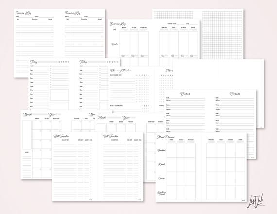 Pocket Ring CHECK REGISTER Printable Insert Set – ListLab