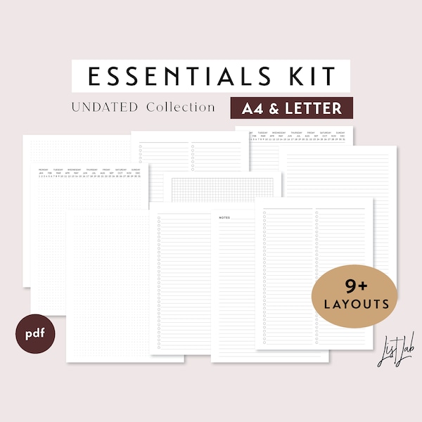 Printable Letter Size Dot Grid - Etsy