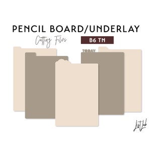 B6 TN Stiftebrett | Traveler&#39;s Notebook Unterlagen-Set | DIY-Planer