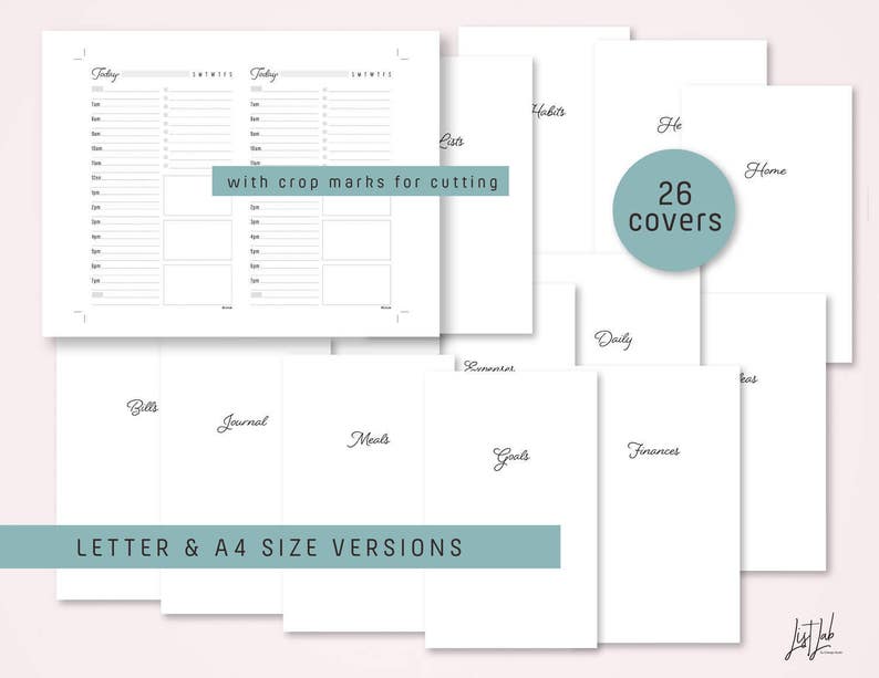 B6 SLIM Size Traveler's Notebook COMPLETE Inserts Bundle - Etsy