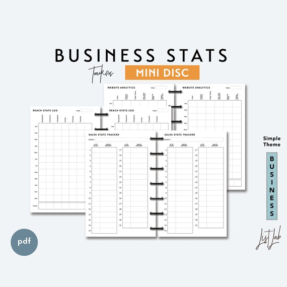 Mini Discbound HABITS TRACKER Printable Ring Discbound Insert PDF ...