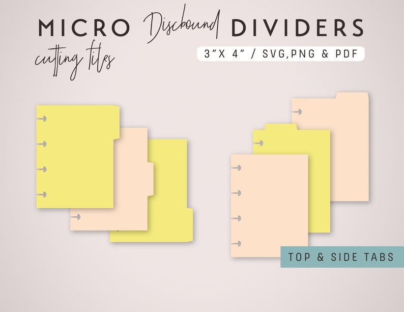 Printable Discbound Planner Dividers