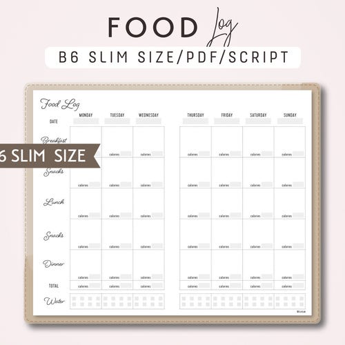 B6 Slim Habit Tracker TN Inserts Printable Daily Habits | Etsy