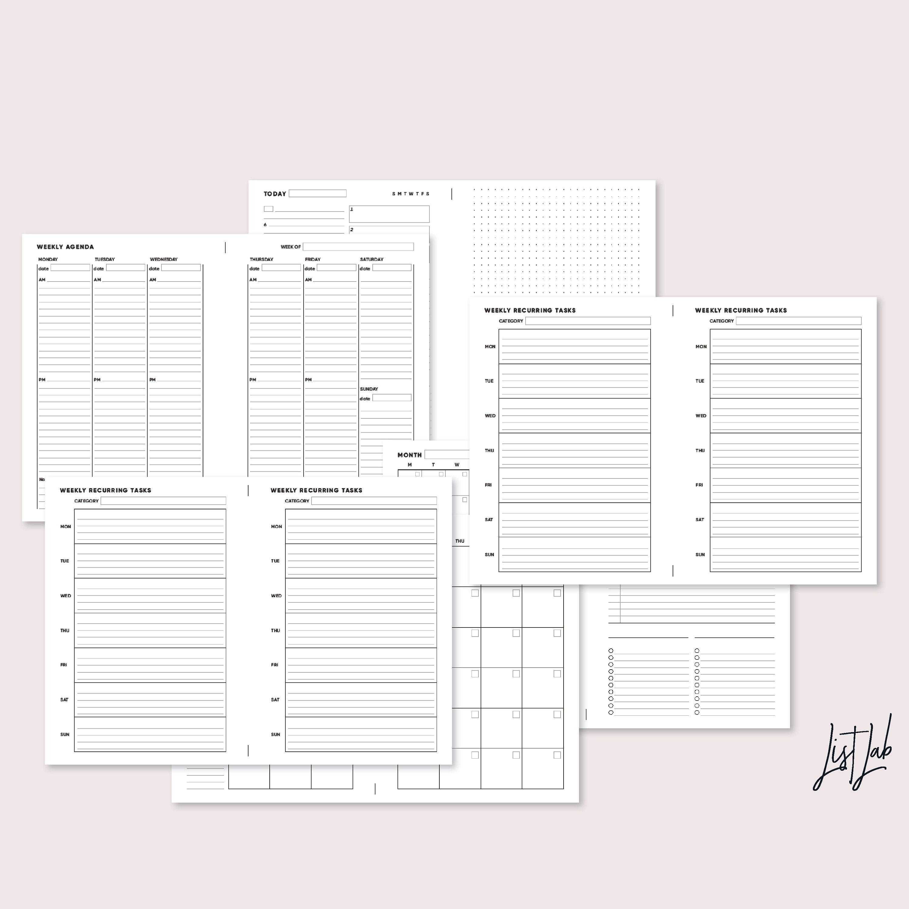 Minimalist Weekly View