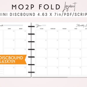 Puede incluir: Una plantilla de planificador imprimible para una libreta mini con anillas. La plantilla incluye un calendario mensual, un calendario anual y una agenda mensual. El planificador está diseñado para una libreta de 4,63 x 7 pulgadas.