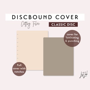 Classic Discbound Planner Cover – Die Cutting Files Set | diy planner