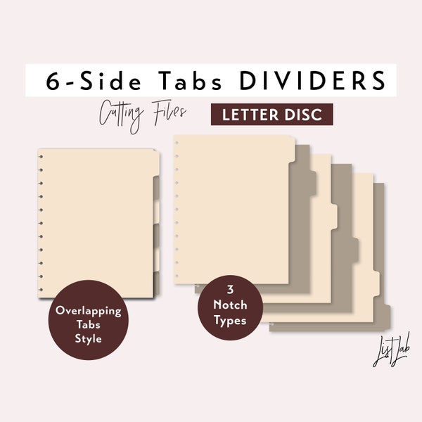 Picture of Hp Big Side Tab Dividers - Etsy