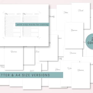 Passport Size Traveler's Notebook COMPLETE Inserts Bundle - Printable ...