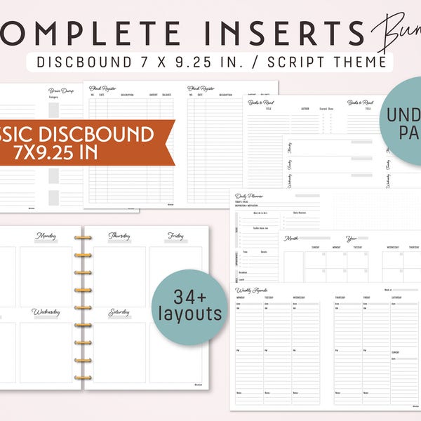 Discbound Printable - Etsy