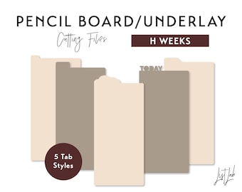 H Weeks Notizbuch-Stiftunterlage – Stanzdateien-Set | DIY-Planer