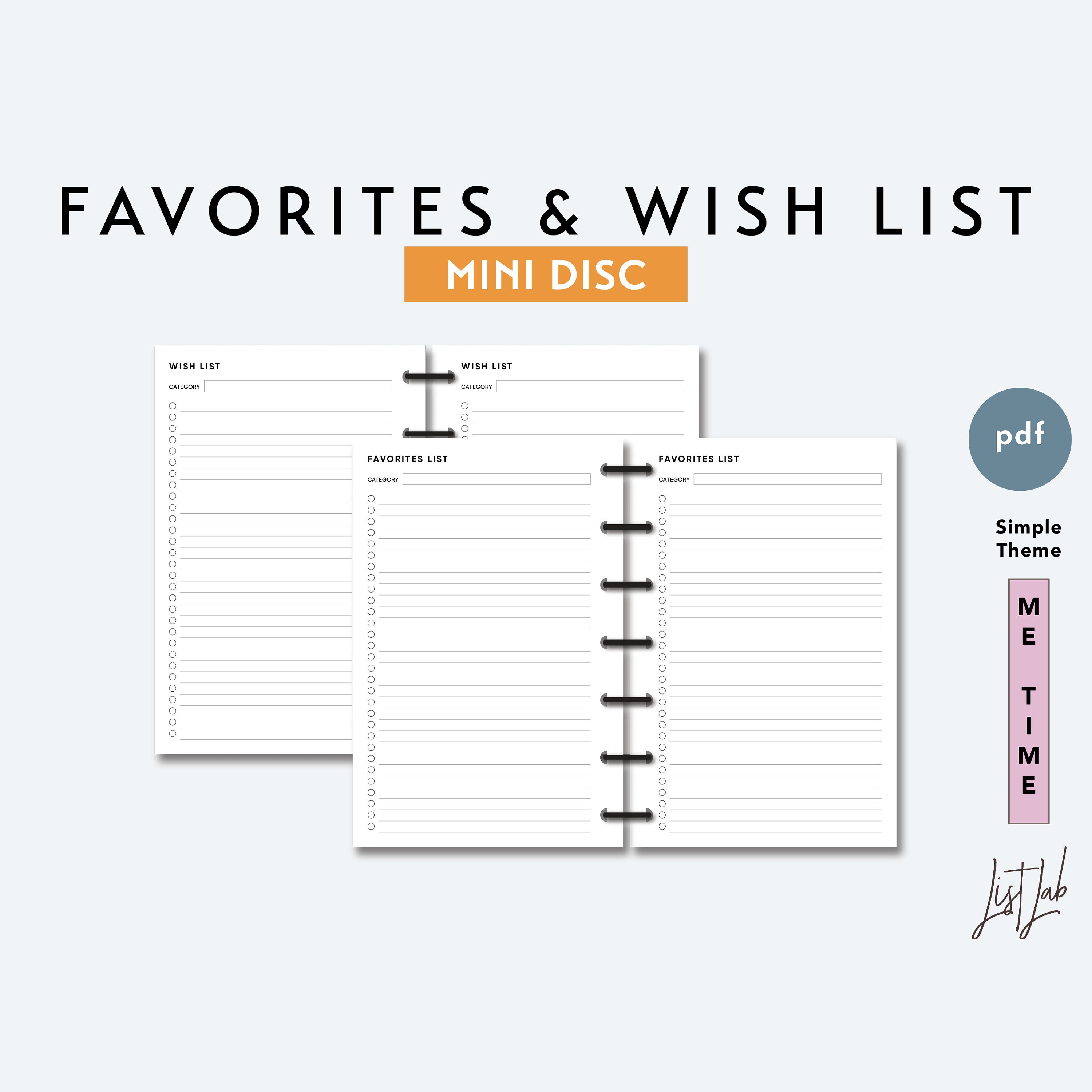 Mini Discbound HABITS TRACKER Printable Ring Discbound Insert PDF ...