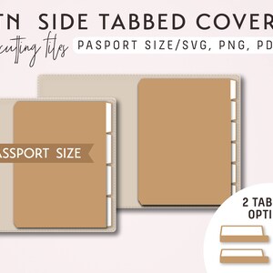 Kit met tabbladen voor TN-paspoortformaat SIDE – stansbestanden - svg, png, pdf | Doe-het-zelfplanner