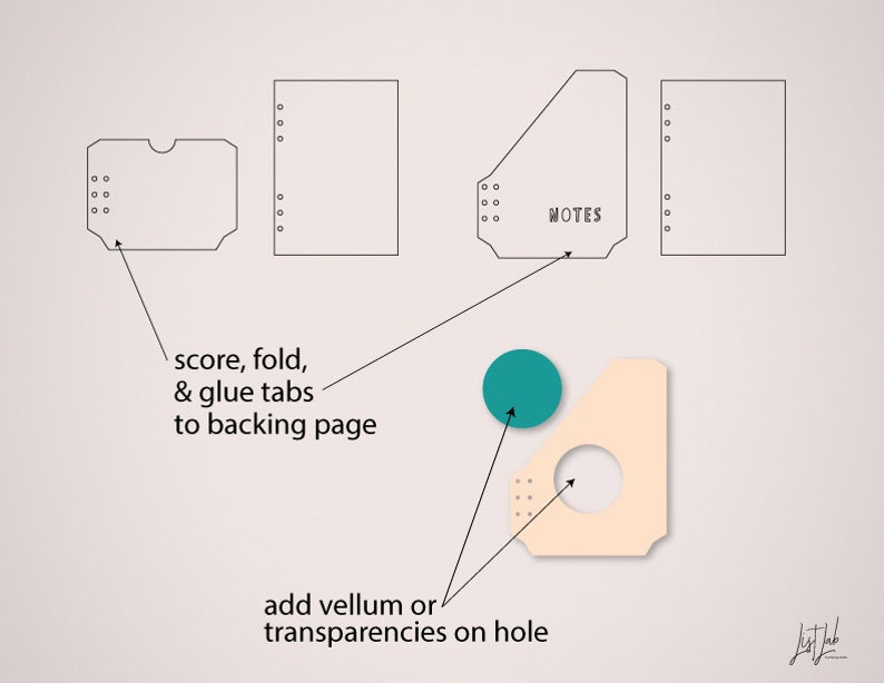 A5 PLANNER POCKETS Die Cutting Files Set 7 Designs Svg Etsy