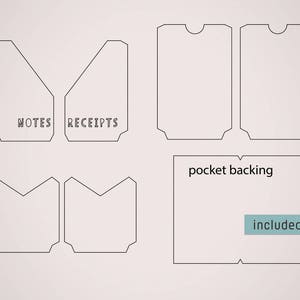 B6 Slim Traveler's Notebook Pockets – Die Cutting Files (7 Designs ...