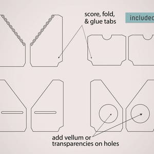 B6 Slim Traveler's Notebook Pockets – Die Cutting Files (7 Designs ...