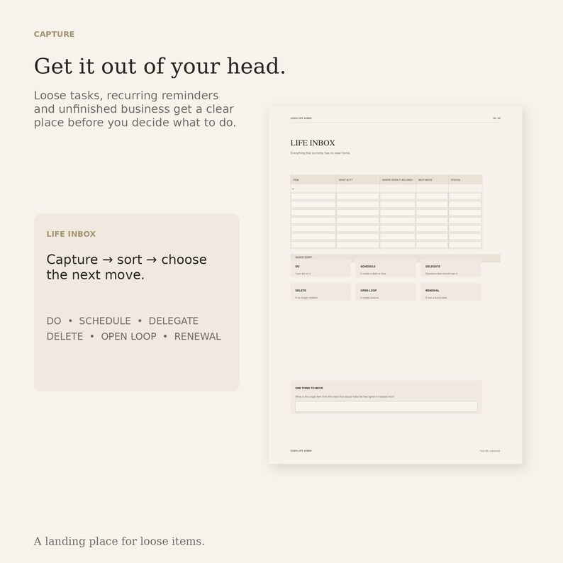 Life Admin Planner | Digital Life Organization System - Etsy