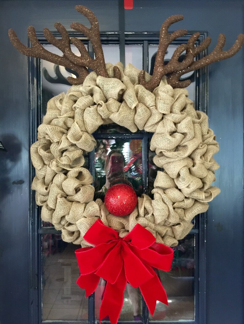 Reindeer Christmas Wreath 