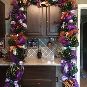 Halloween Door Swag, Halloween Mantle Swag, Halloween Door Decor