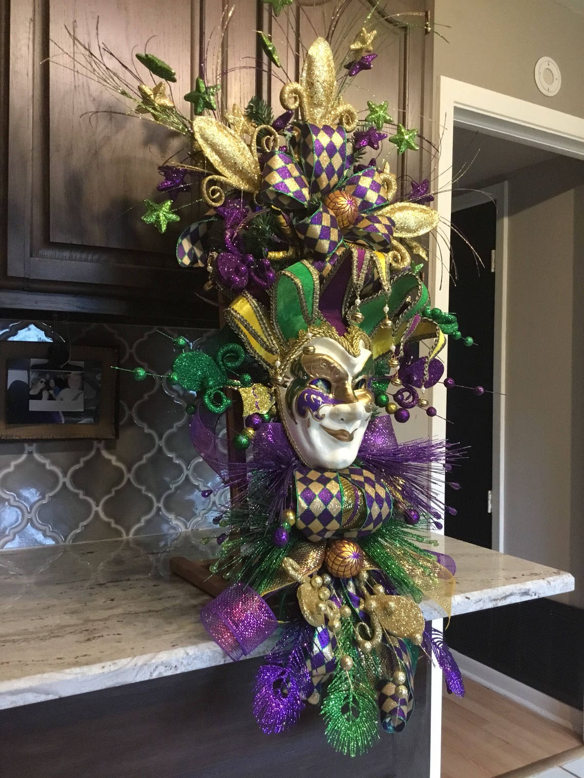 mardi gras swag wreaths