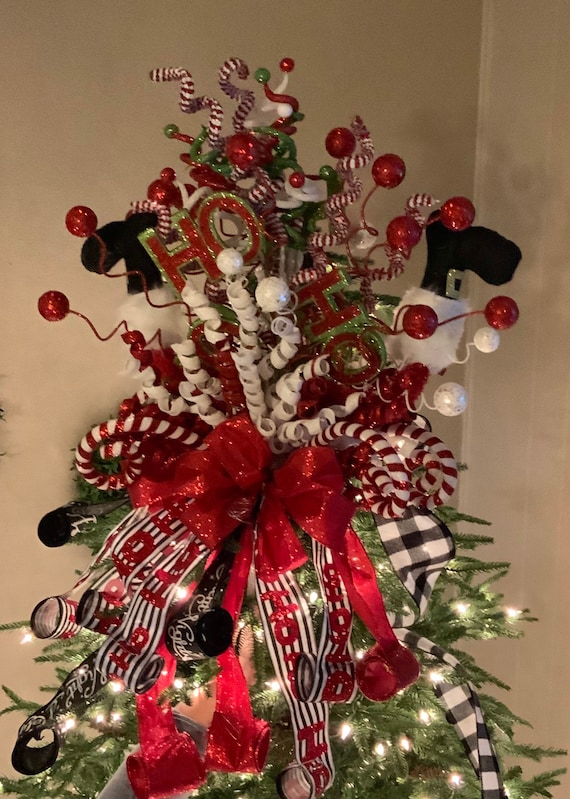 Christmas tree topper elf legs Clearance