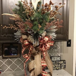 Christmas Tree Topper, Antler Christmas Tree Topper, rustic Christmas tree topper, Christmas tree topper