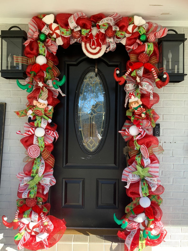 Christmas Swag Christmas Door Garland Christmas Decorations - Etsy