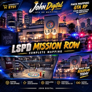 LSPD Mission Row Police Department mlo / FiveM gta rp Mapping / Premium Police Station / QBCore & ESX
