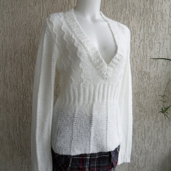 Vintage Knitted Blouse/Tunic, size M-L