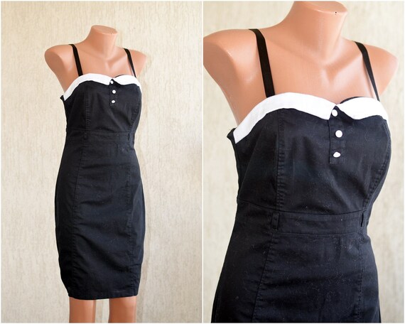 black sundress midi