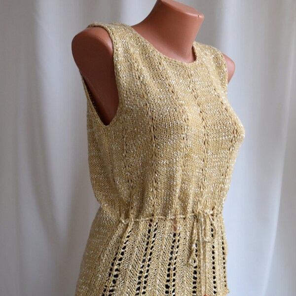 Vintage Knitted Top / Tunic , size M-L