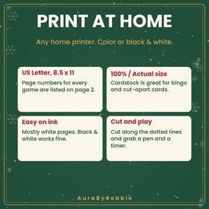 Christmas Party Games Printable Bundle, 6 Games for Family & Office, Bingo, Trivia, Would You Rather, 22-Page PDF image 9