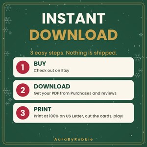 Christmas Party Games Printable Bundle, 6 Games for Family & Office, Bingo, Trivia, Would You Rather, 22-Page PDF image 6