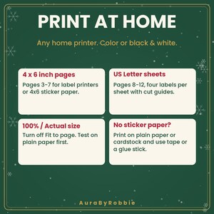 Santa Mail Label Pack Printable, 12-Page 4x6 Christmas Shipping Labels, North Pole Package Labels, PDF Instant Download image 9