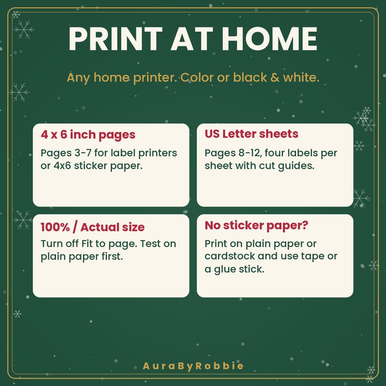 Santa Mail Label Pack Printable, 12-Page 4x6 Christmas Shipping Labels, North Pole Package Labels, PDF Instant Download image 9
