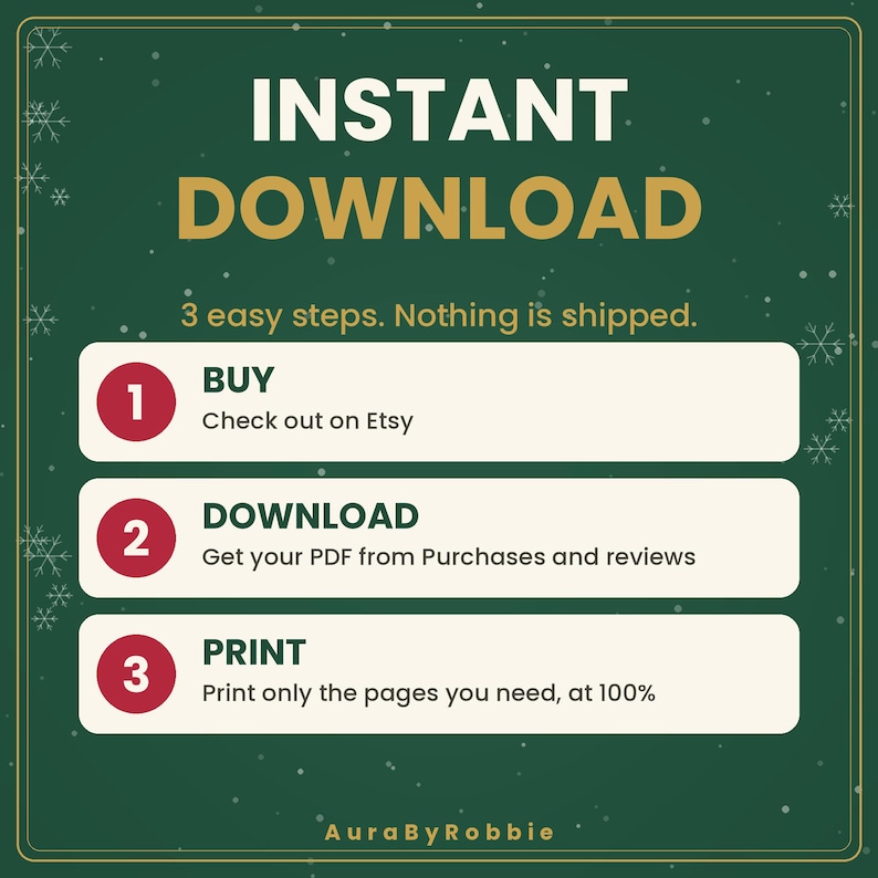 Christmas Printable Bundle, 105 Pages: Holiday Planner, Party Games, Kids Activities & Santa Mail Labels PDF immagine 7