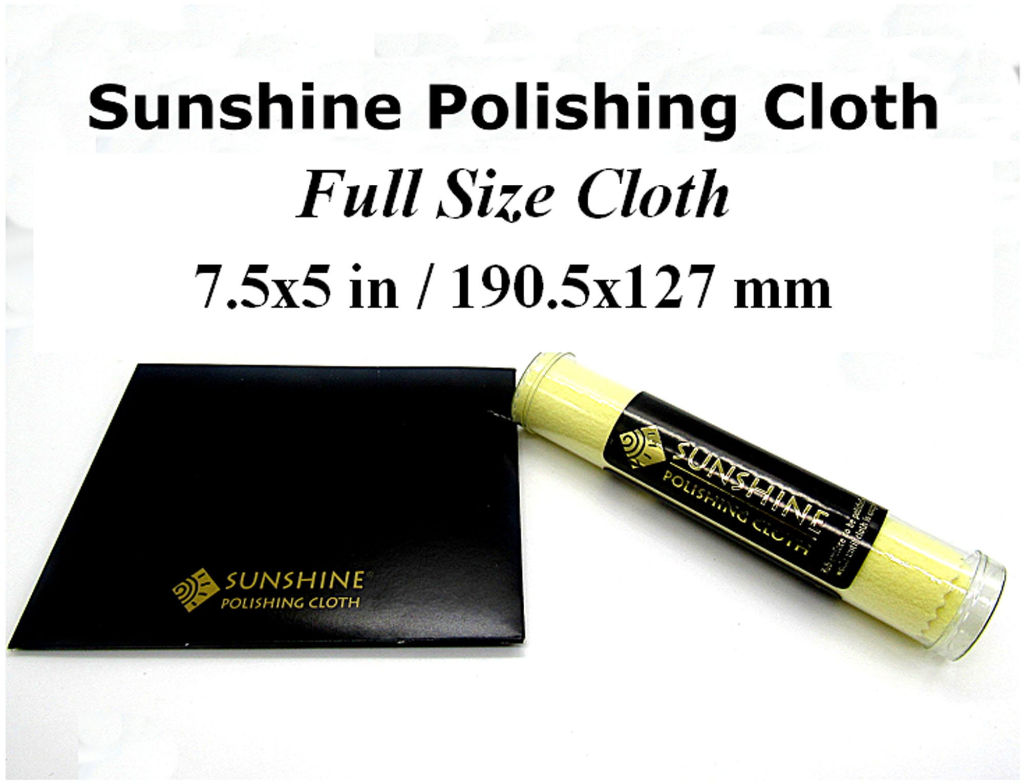Sunshine Polishing Cloth. Set of 2. Silver. Gold. Polishing Cloth. Jewelry  Care.