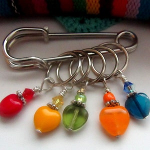 Snag Free Little Heart Stitch Markers