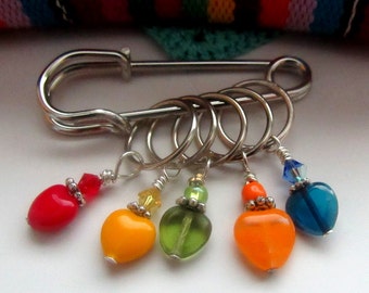 Snag Free Little Heart Stitch Markers
