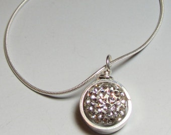 Pave Crystal Ball Pendant