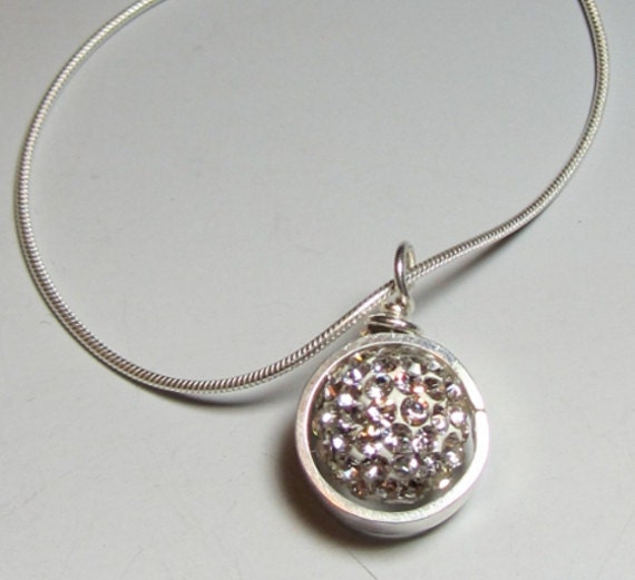 Pave Crystal Ball Pendant - Crystal Ball Pendant Pave Crystal Ball Pendant - Crystal Ball Pendant