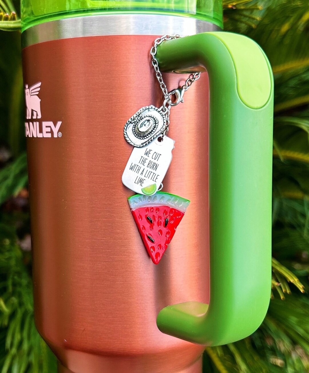 Watermelon Moonshine Stanley Cup Charm Tumbler Jewelry Tumbler ...