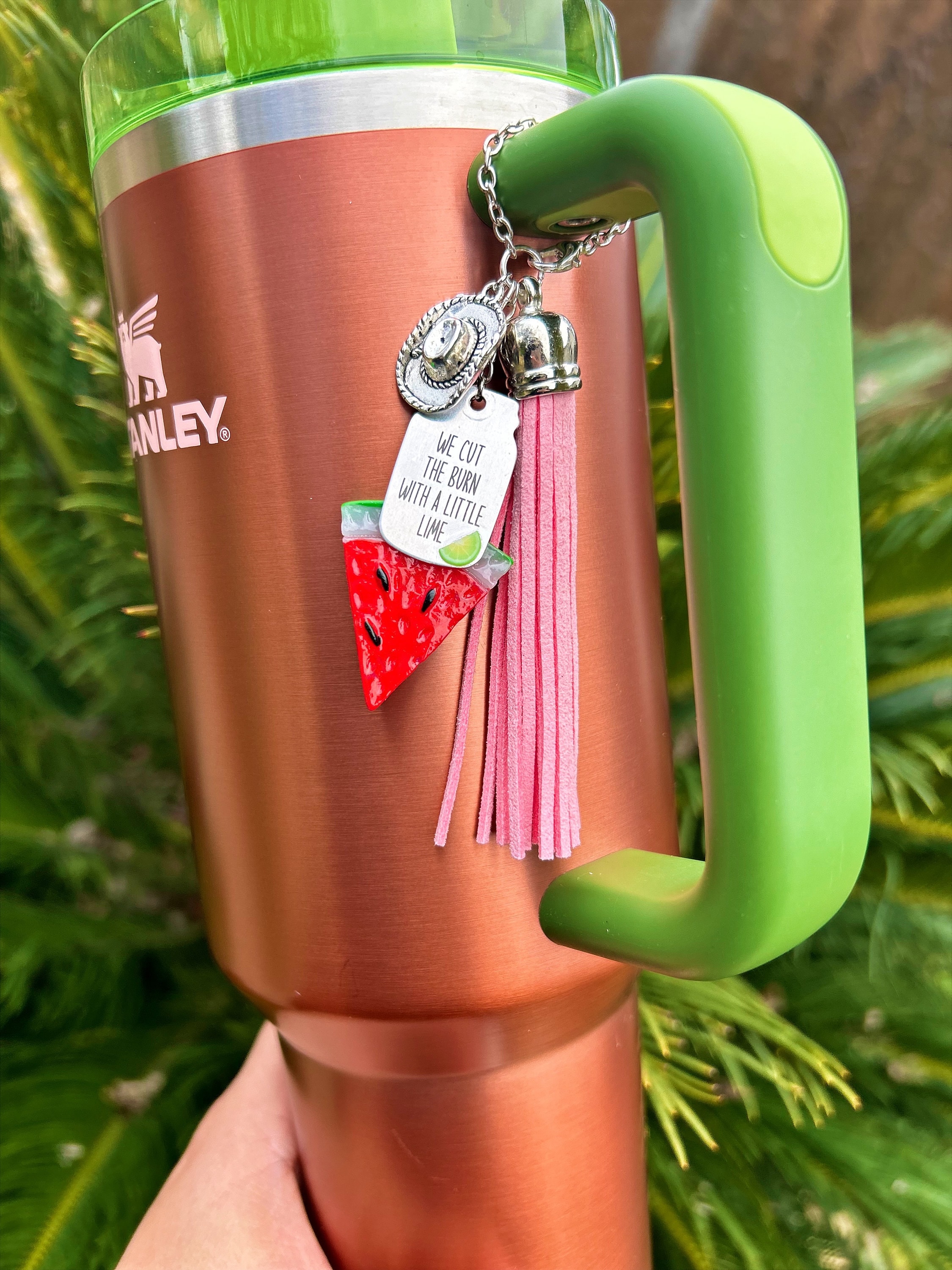 Watermelon Moonshine Stanley Cup Charm Tumbler Jewelry Tumbler ...