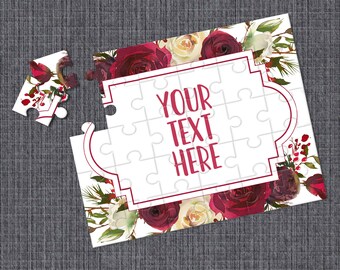 Personalized Puzzle CYOP0107 Wedding Announcement Custom Puzzle Pregnancy Announcement Announcement Ideas Create Your Own Puzzle