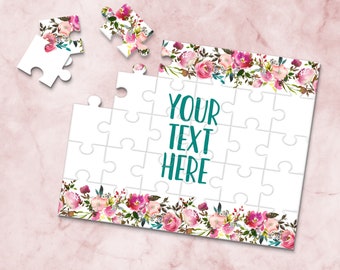 Personalized Puzzle Custom Puzzle Create Your Own Puzzle Pregnancy Announcement Wedding Announcement Announcement Ideas CYOP0050