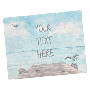 Create Your Own Puzzle - Personalized Destination Reveal - Wedding Proposal Ideas - Custom Jigsaw Puzzle - Beach Announcement - CYOP0303
