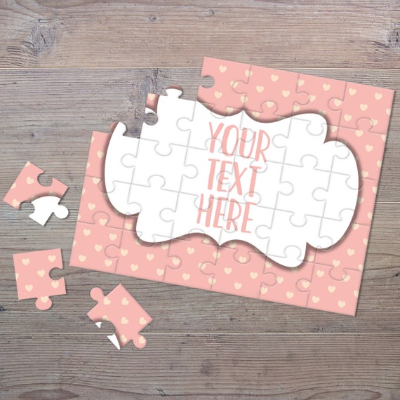 Create Your Own Puzzle Personalized Puzzle Announcement Ideas Custom Puzzle Pregnancy Announcement Wedding Announcement CYOP0013